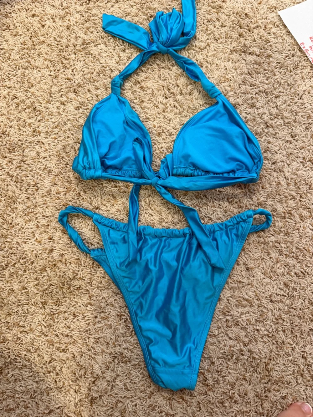 wild fable Bright Blue Girls Two-Piece Swim Bikini